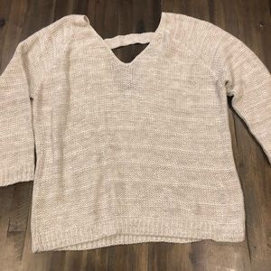 Susina Cutout Back Knit Sweater